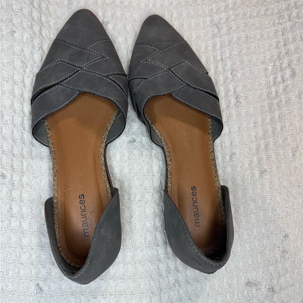 Maurices Charcoal Gray Flats